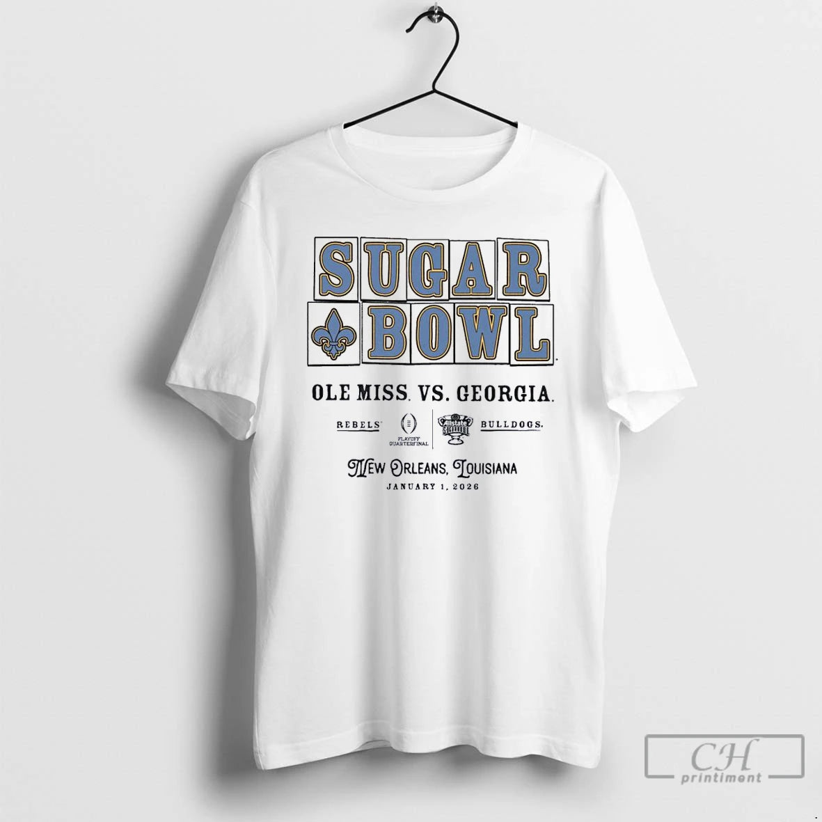 Classic Ole Miss Vs Georgia 2026 Allstate Sugar Bowl Street Tiles Adult T Shirts Sweater