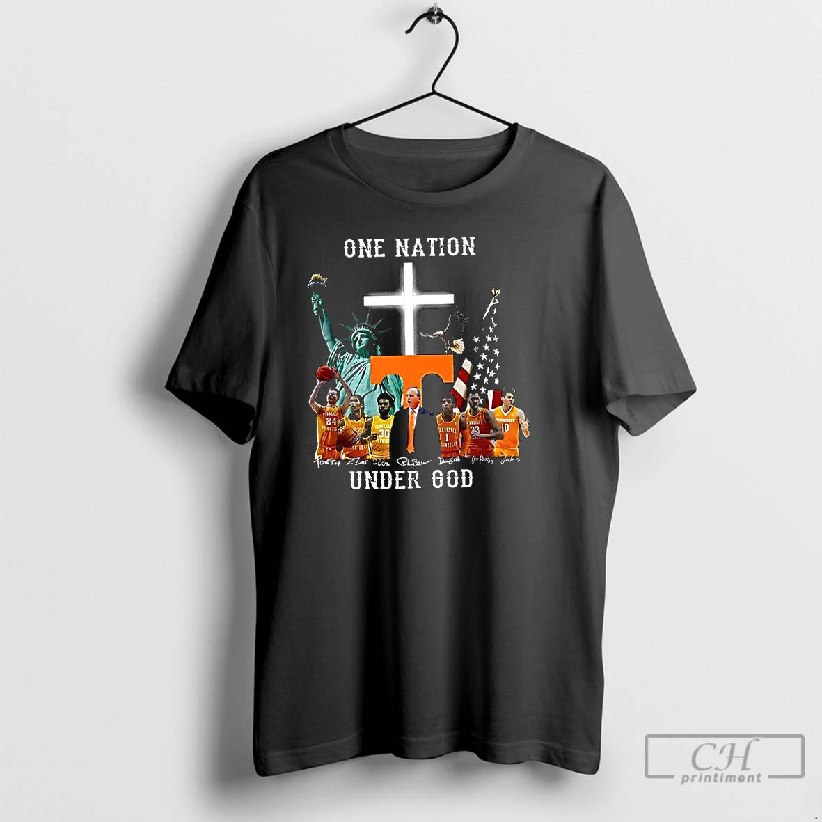 Classic One Nation Under God Tennessee Basketball Signature