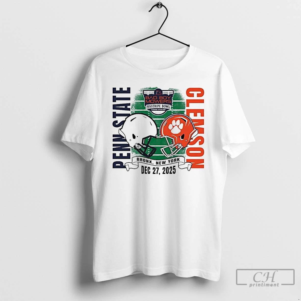 Classic Penn State Nittany Lions Vs Clemson Tigers 2025 Bad Boy Mowers Pinstripe Bowl
