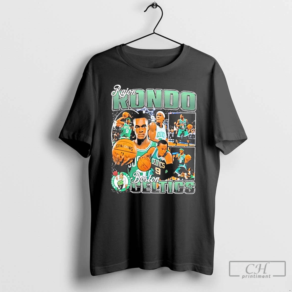 Classic Rajon Rondo Boston Celtics Basketball Vintage Graphic