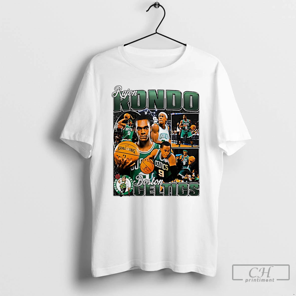 Classic Rajon Rondo Boston Celtics Player Collage