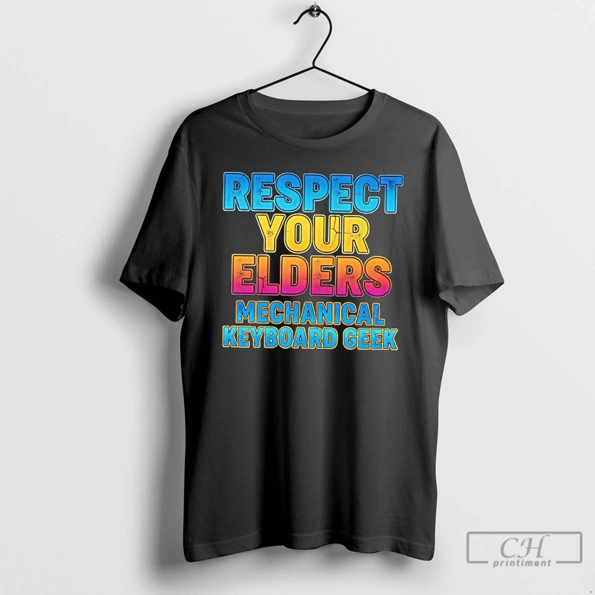 Classic Respect Your Elders Mechanical Keyboard Geek Funny