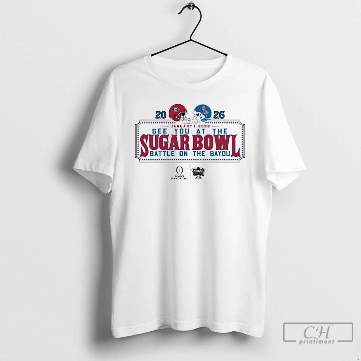 Classic See You At The Sugar Bowl Dueling Helmet 2026 Georgia Vs Ole Miss
