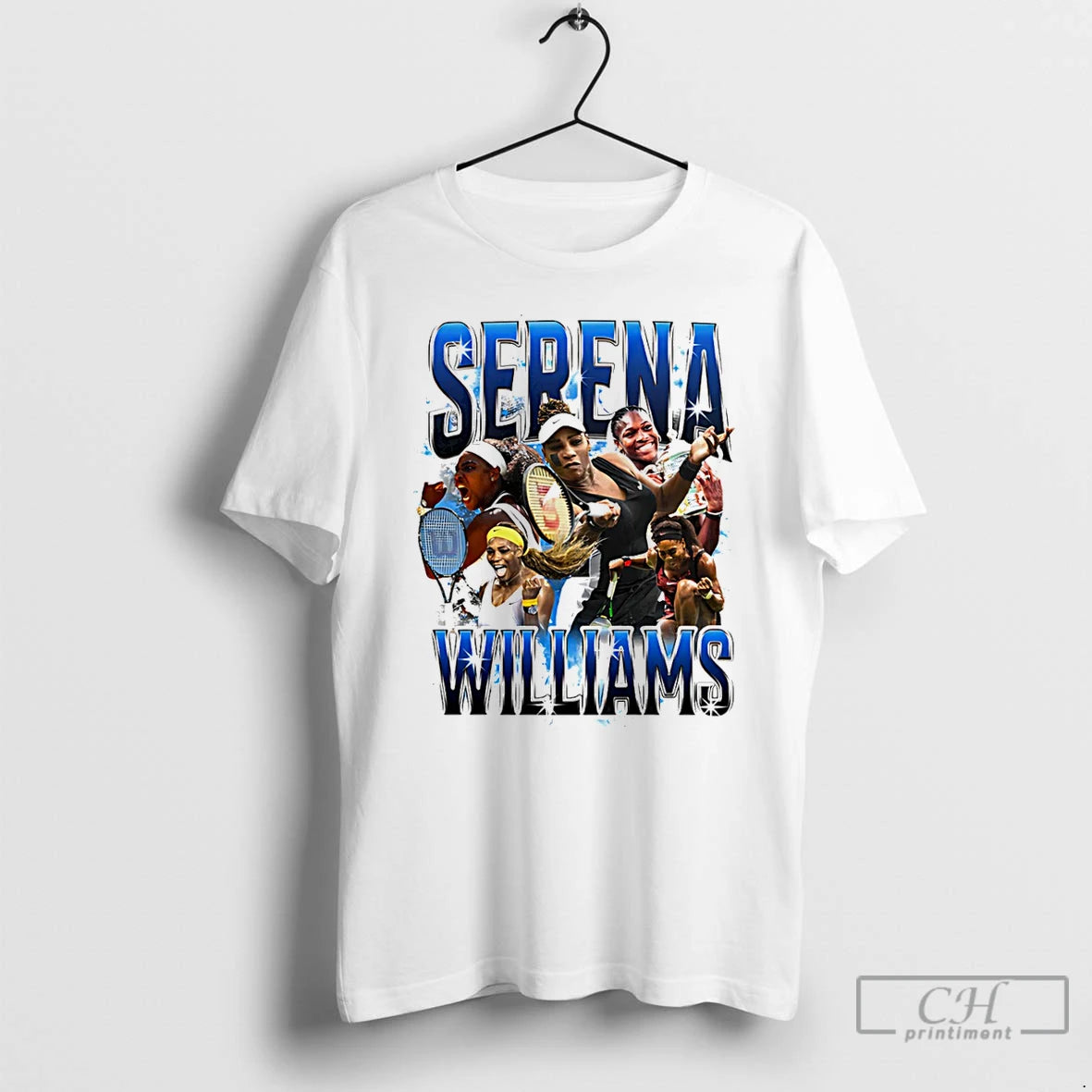 Classic Serena Williams Tennis Player Collage Signature