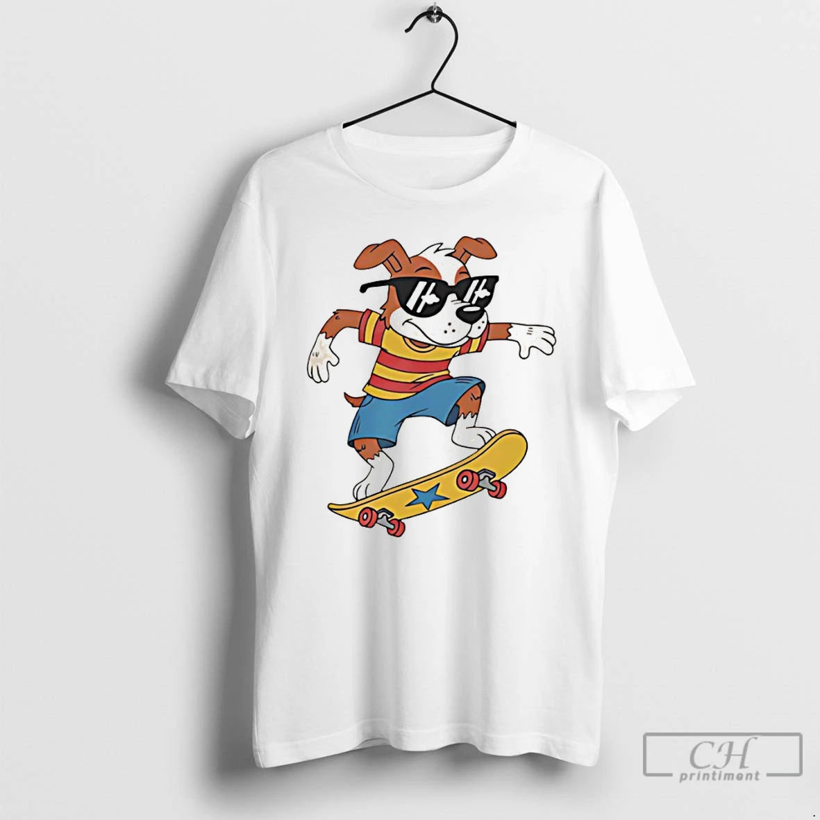 Classic Skateboarding Dog Cartoon