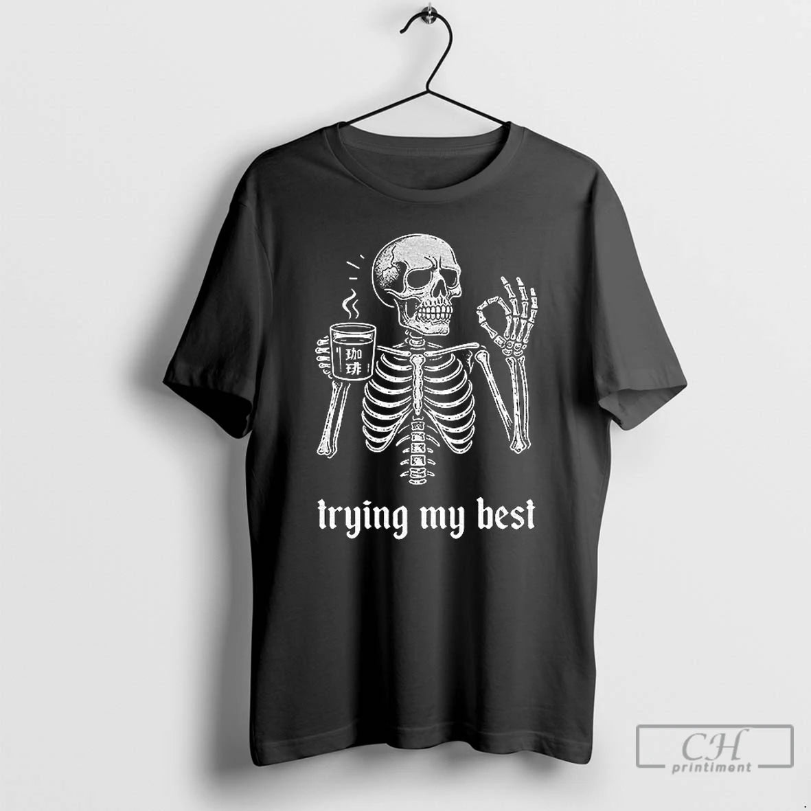 Classic Skeleton Okey Trying His Best Meme