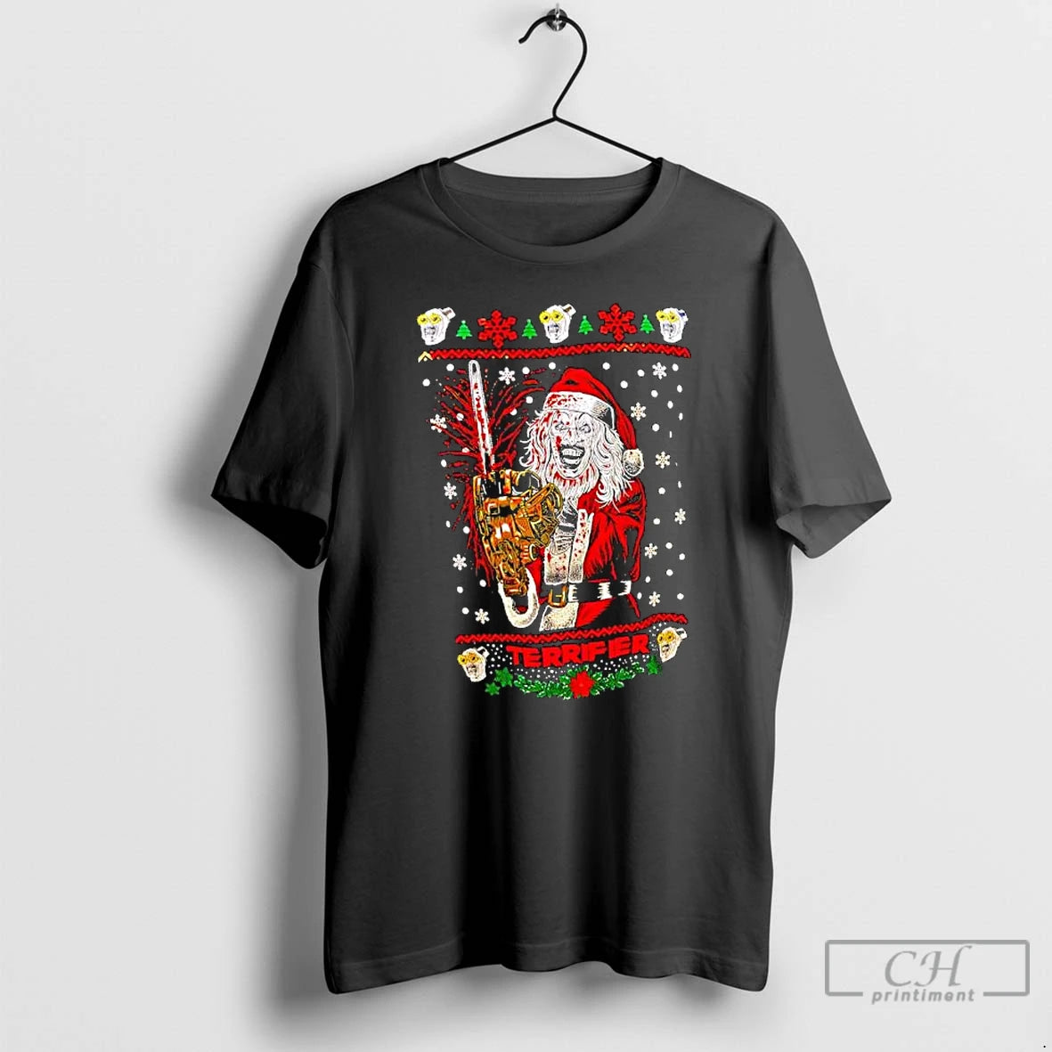 Classic Terrifier Christmas Santa Graphic