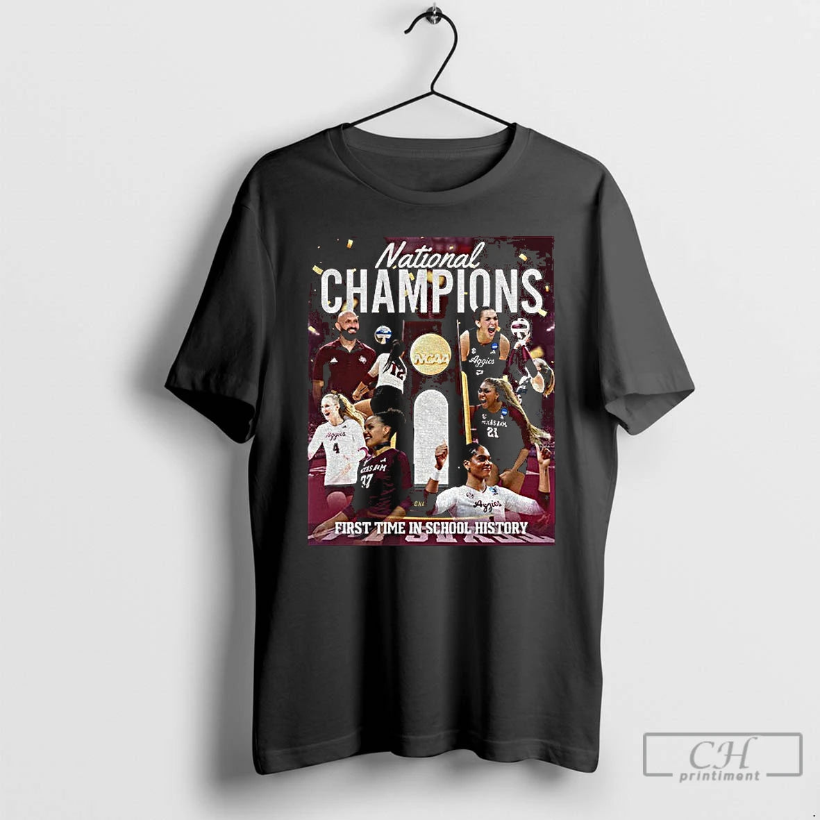 Classic Texas Am Aggies 2025 Ncaa National Womens Volleyball Champions First Time In School History