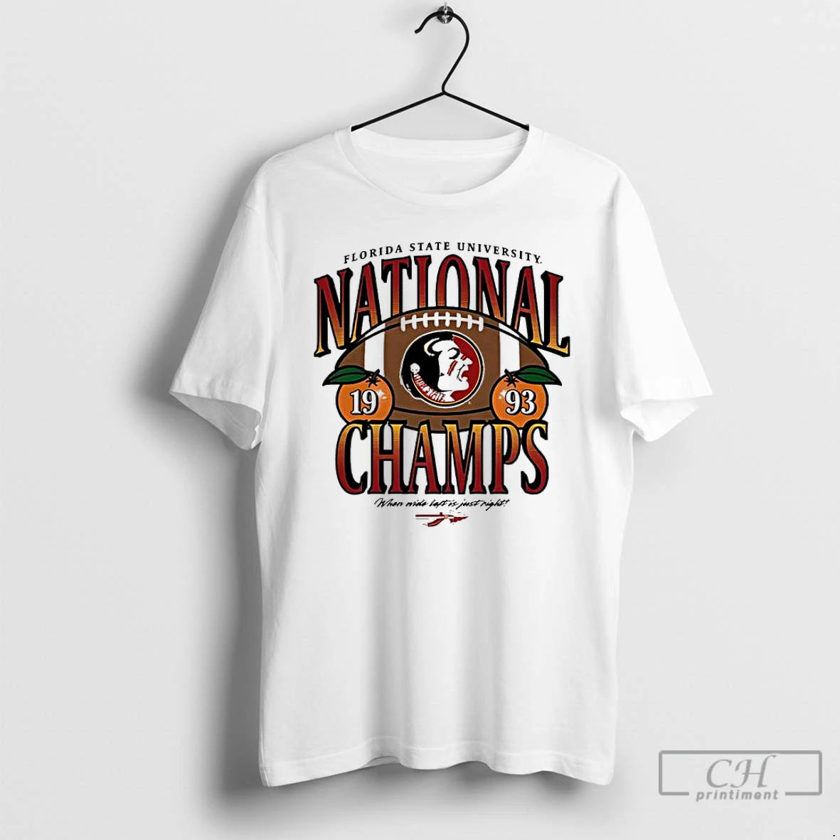Classic Top Florida State University National Champs 1993 Vintage