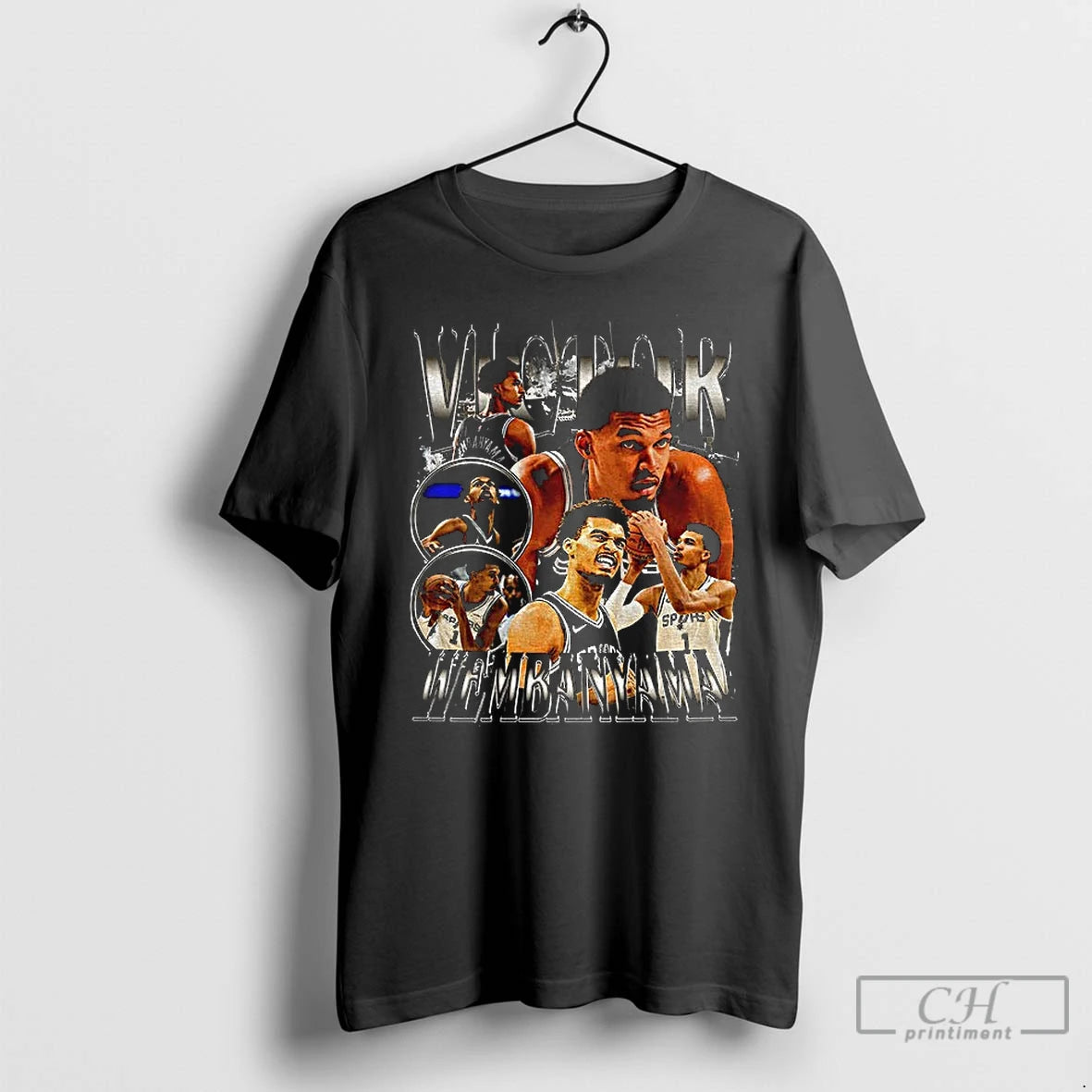 Classic Victor Wembanyama San Antonio Spurs Nba Basketball Graphic