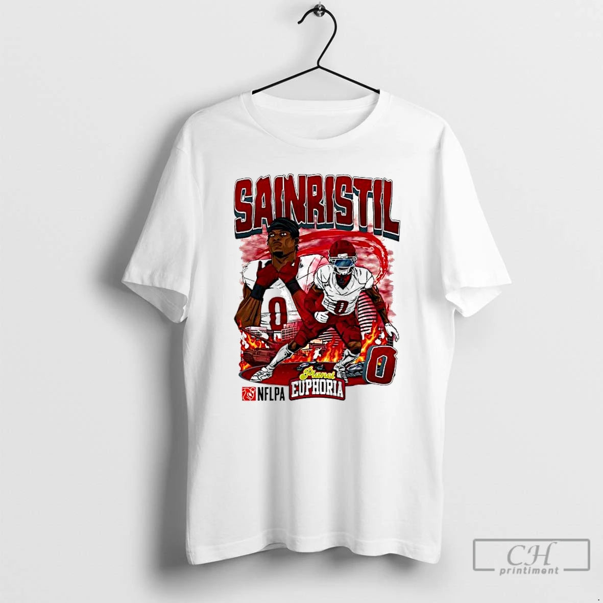 Classic Washington Commanders Mike Sainristil Football Player City Graphic