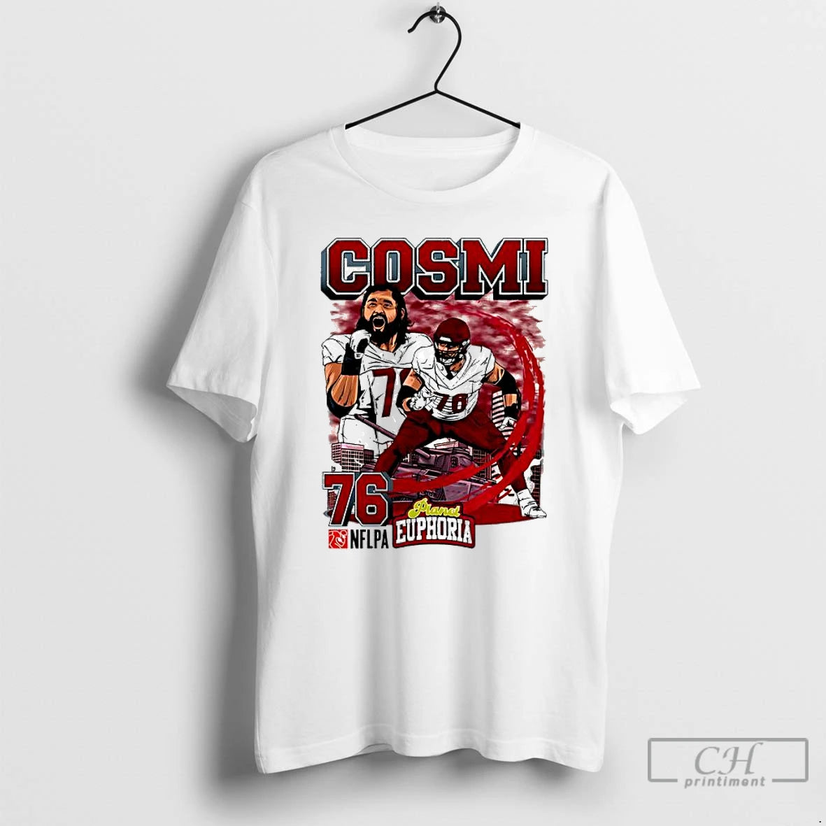 Classic Washington Commanders Sam Cosmi Football Player City Graphic