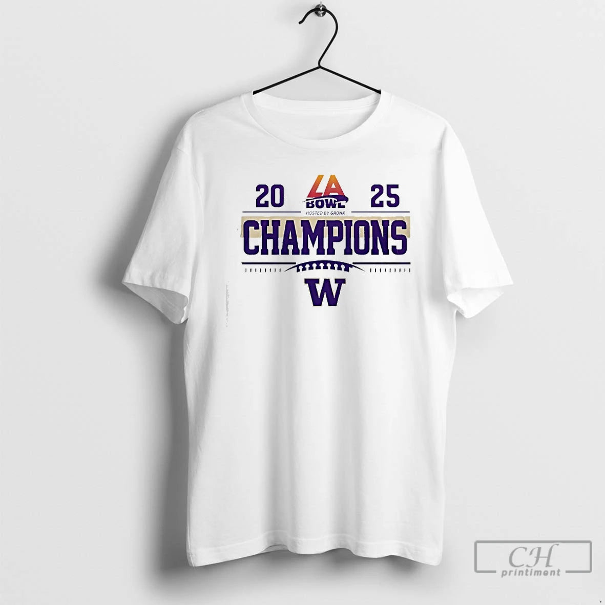 Classic Washington Huskies 2025 La Bowl Champions Logo