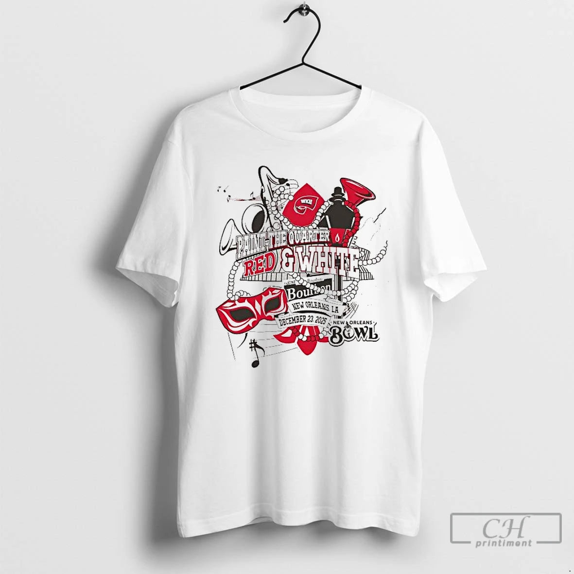 Classic Western Kentucky Hilltoppers 2025 New Orleans Bowl Paint The Quarter