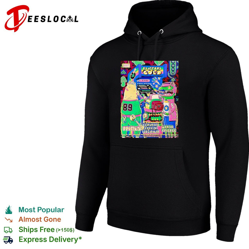 Claypool Gold Primus Claypool Lennon Delirium and Frog Brigade Saratoga Springs New York 2026 shirt