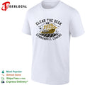 Clear the deck cannonball coming pirate ship shirt