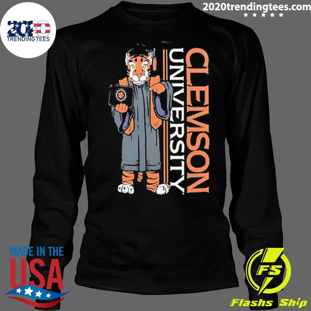 Clemson Tigers Mascot Grad Achievement Unlocked 2 Sided Shirt