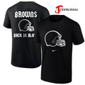 Cleveland Browns back in black logo shirt