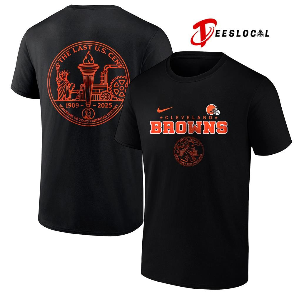 Cleveland Browns the last US cent honoring 116 years of America history shirt