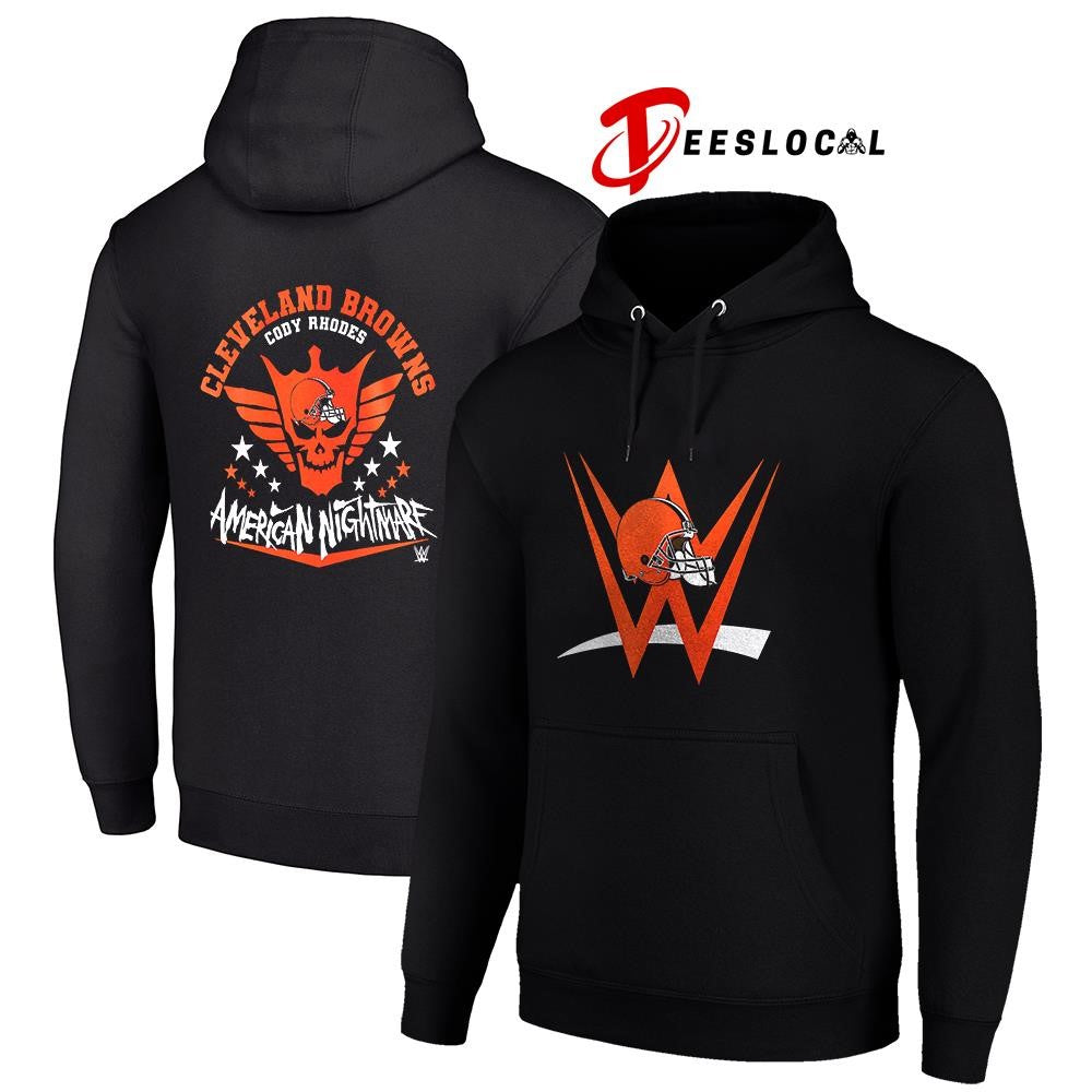 Cleveland Browns x Cody Rhones American nightmare logo shirt