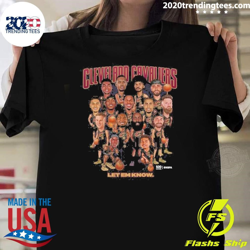 Cleveland Cavaliers Let em Know 2026 Playoffs Caricature Shirt