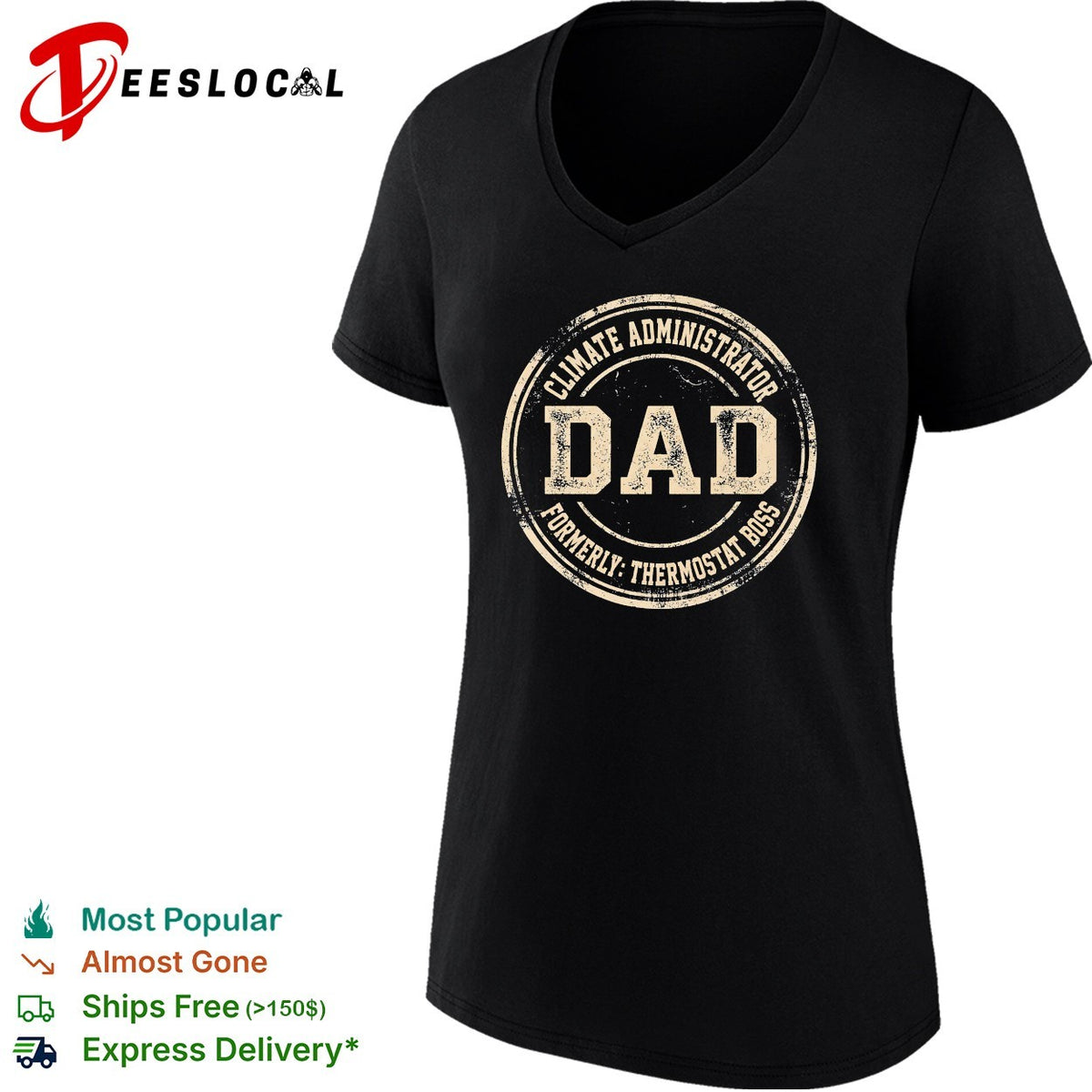 Climate Administrator Dad Formerly Thermostat Boss Funny Father Day Quote shirt