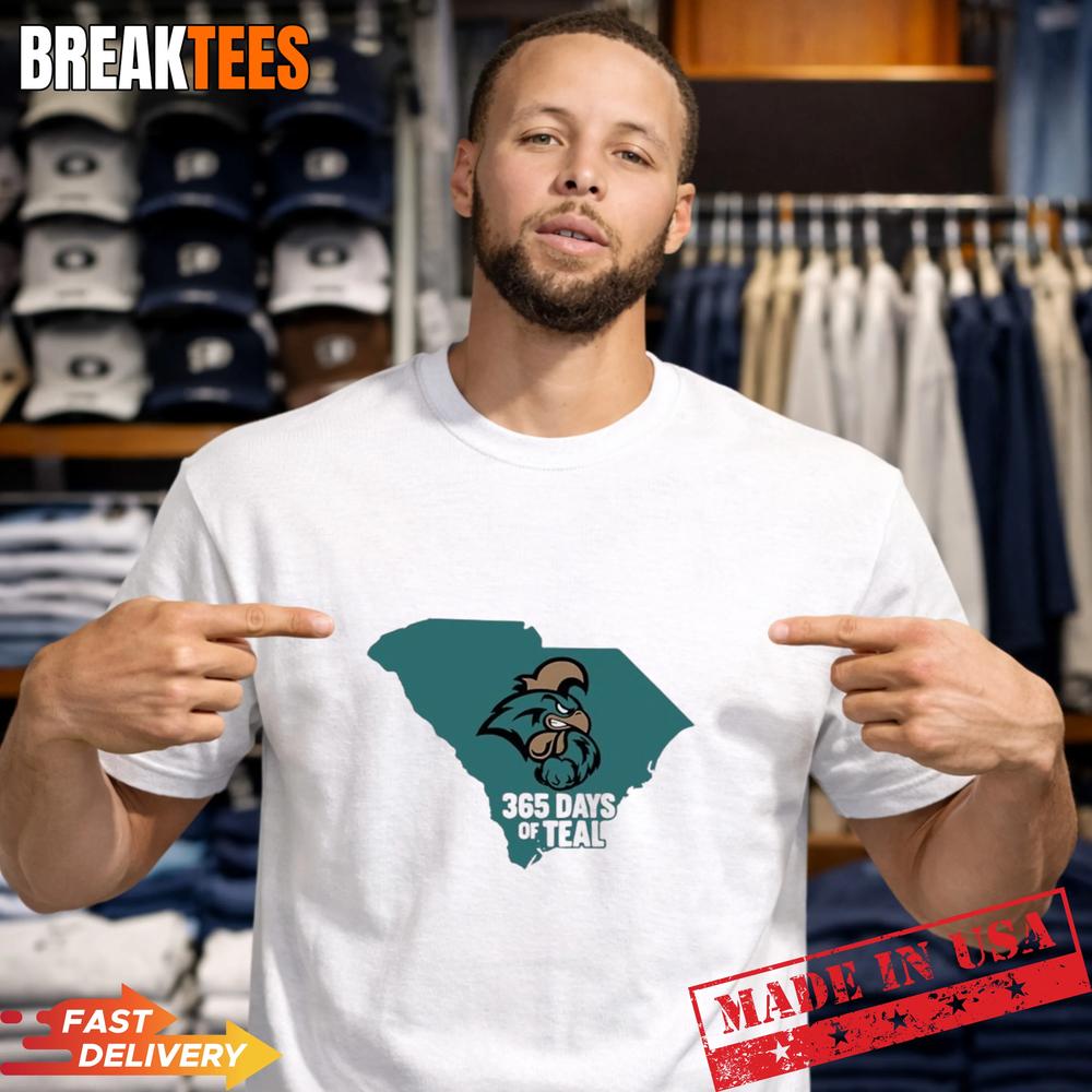 Coastal Carolina 365 Days Of Teal Mascot T-Shirt