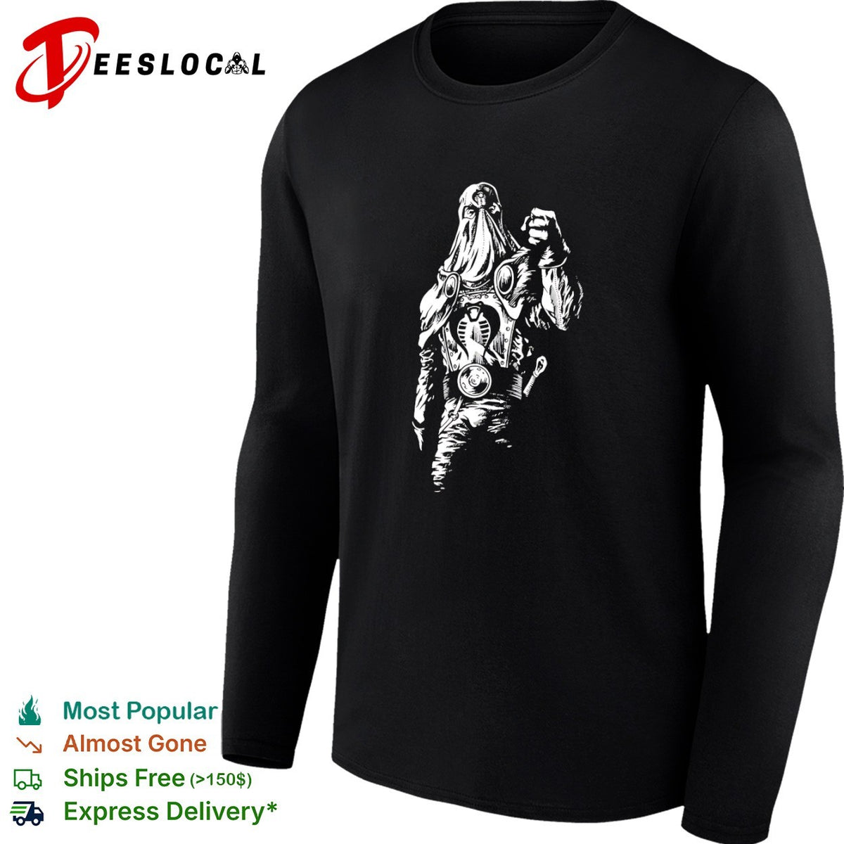 Cobra Commander G I Joe Retro High Contrast Hooded Leader Action Figure Fan shirt