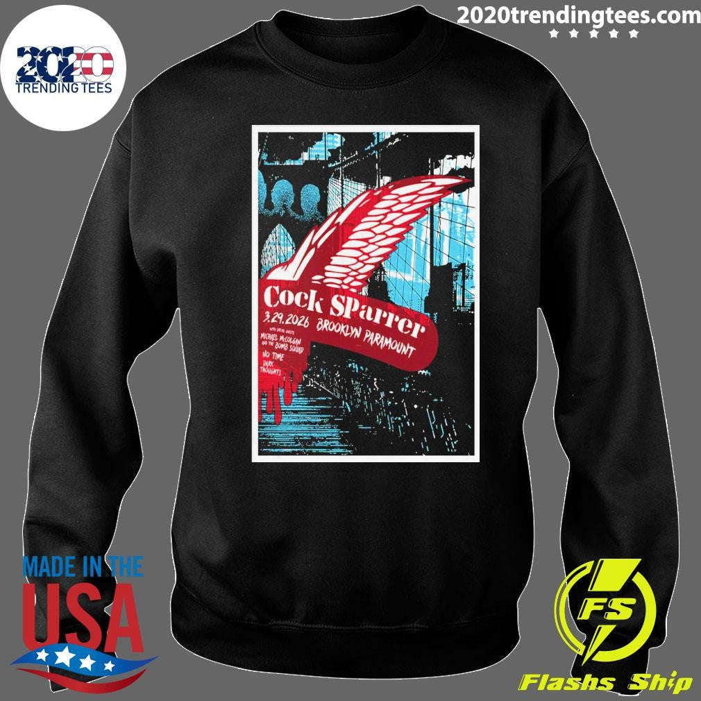 Cock Sparrer At Brooklyn Paramount On March 29 2026 Shirt