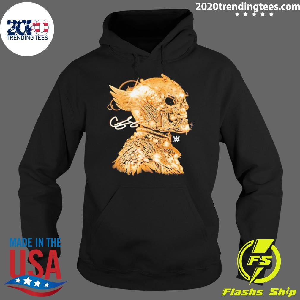 Cody Rhodes Skull Mask Gold Signature Shirt