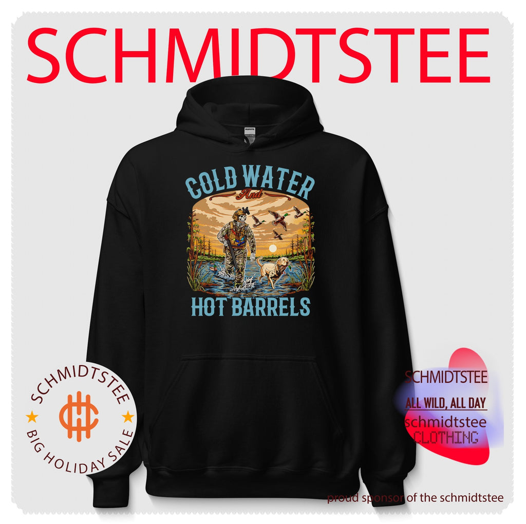 Cold Water and Hot Barrels Duck Hunting Skeleton shirt