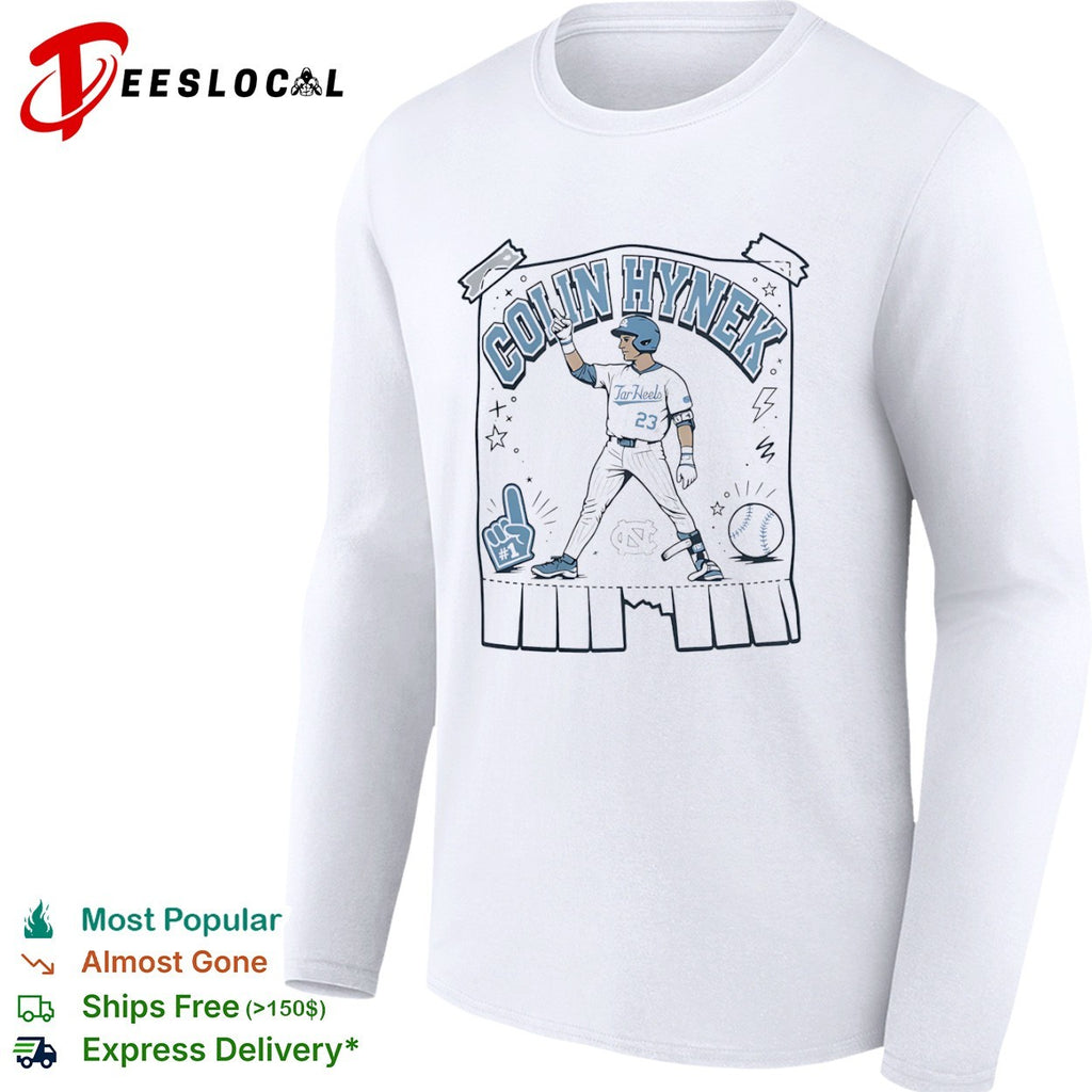 Colin Hynek 1 North Carolina Tar Heels Baseball Shirt
