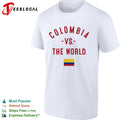 Colombia vs the world flag shirt