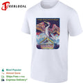 Colorful celestial eagle concert framed poster art shirt