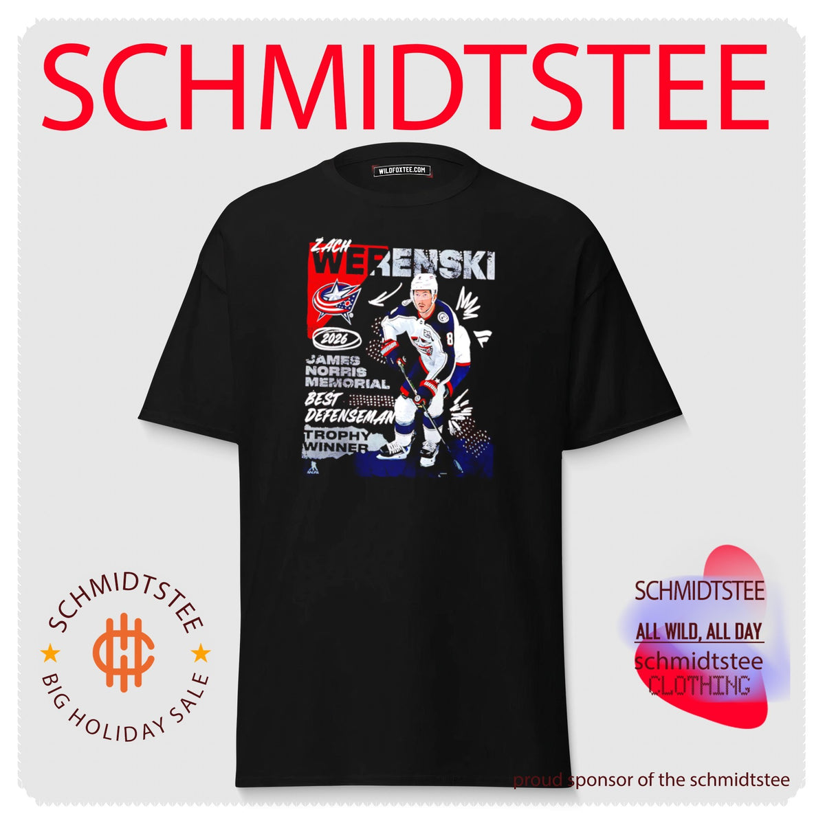 Columbus Blue Jackets Zach Werenski 2026 Norris Trophy Winner shirt