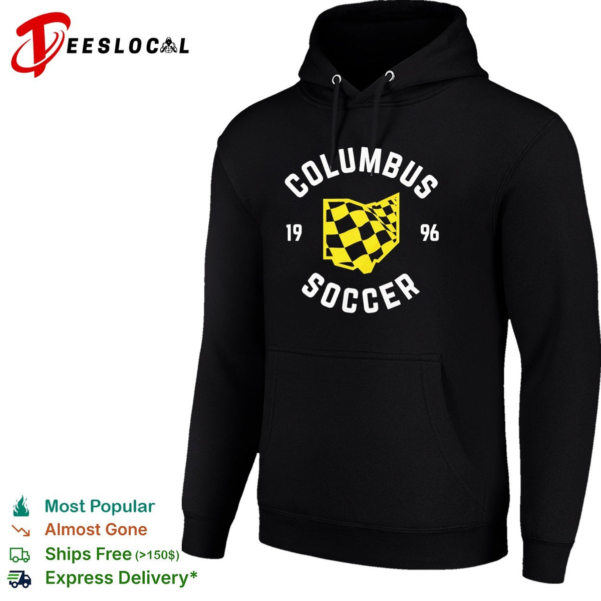 Columbus Crew checkered flag 1996 soccer shirt