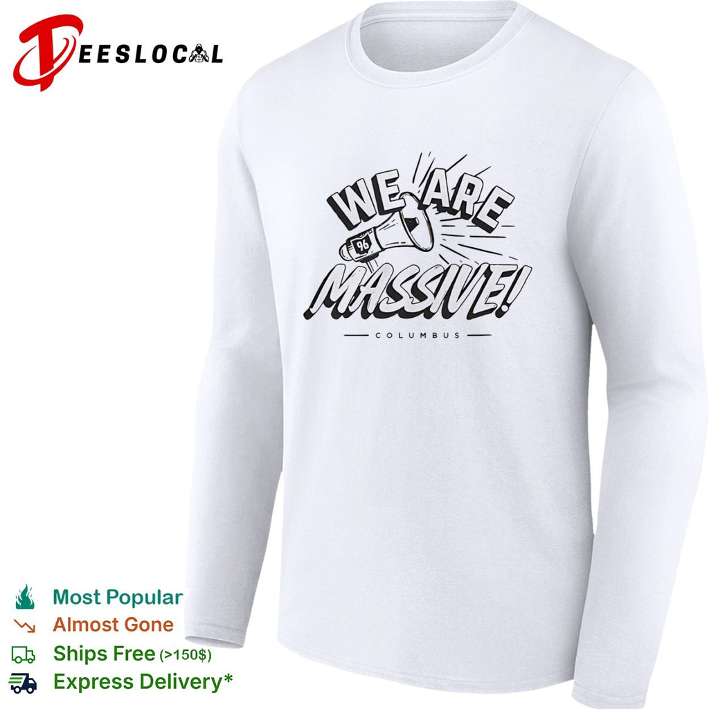 Columbus Crew megaphone we are massive 96 shirt