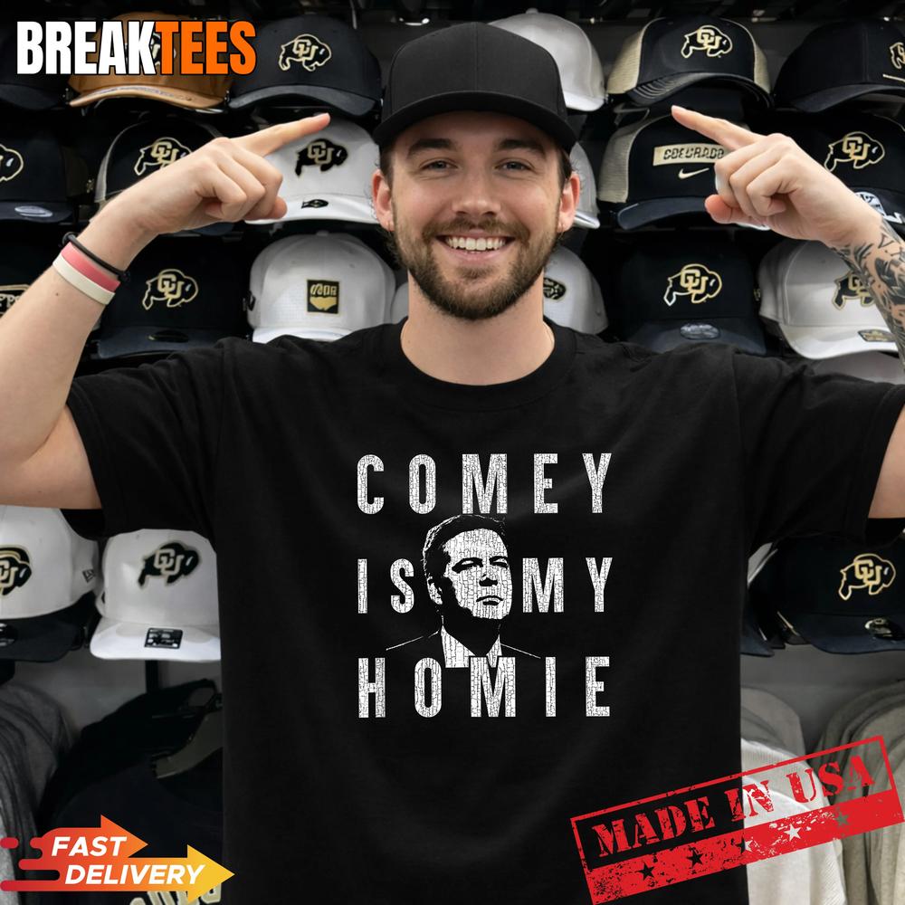 Comey is My Homie James Comey Anti Trump Distressed T-Shirt