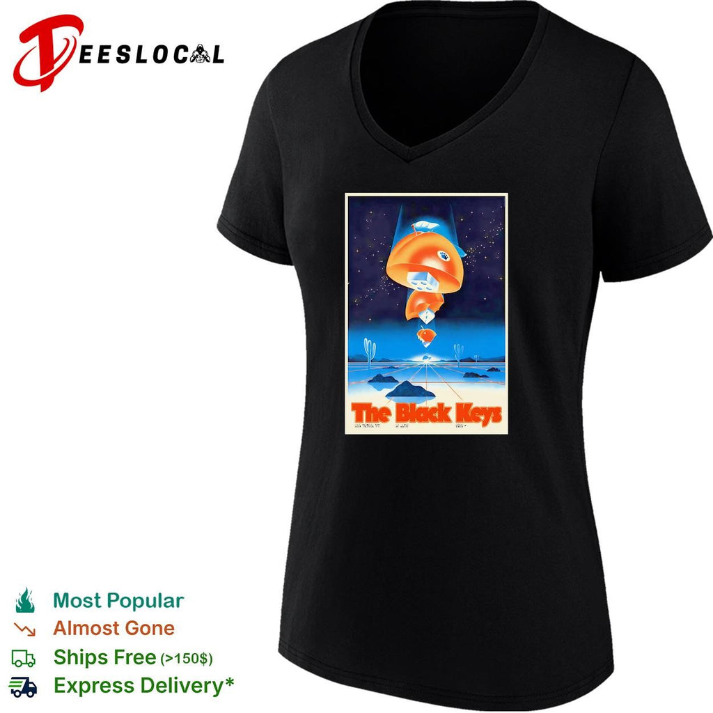 Concert poster floating fish space desert surreal vintage framed art shirt