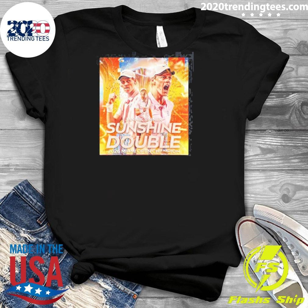 Congrats Jannik Sinner 2026 Miami Open Champion Double Sunshine Archive Shirt
