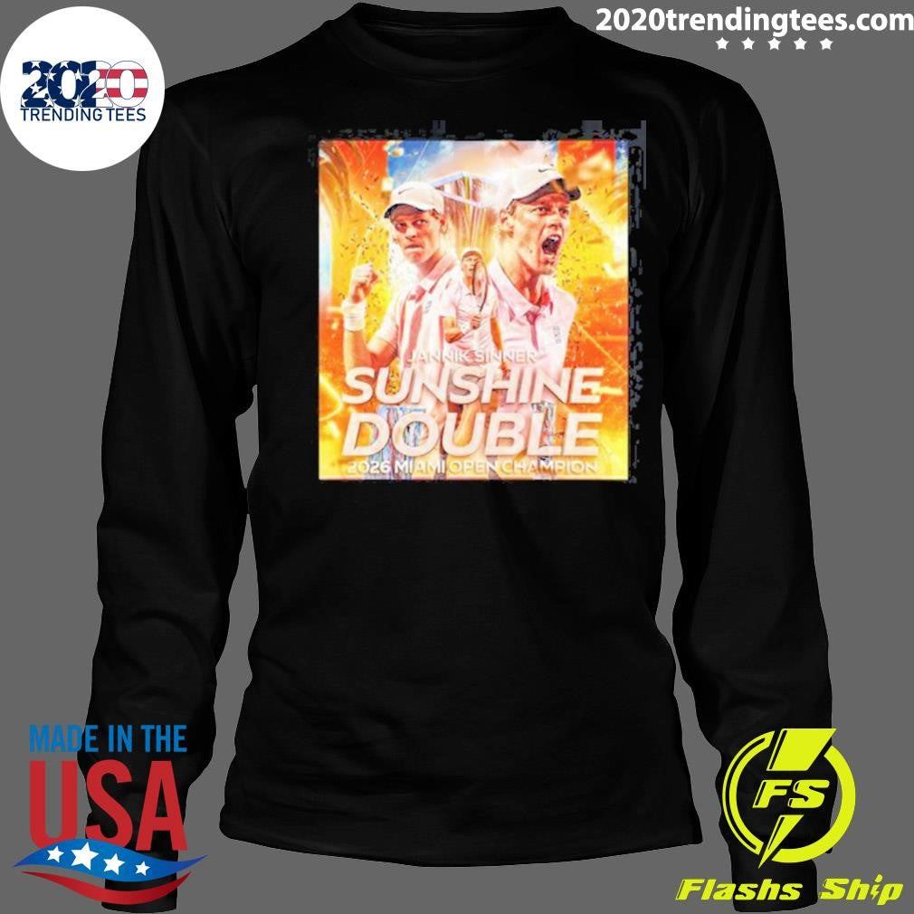 Congrats Jannik Sinner 2026 Miami Open Champion Double Sunshine Archive Shirt