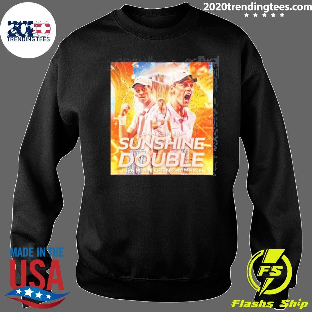Congrats Jannik Sinner 2026 Miami Open Champion Double Sunshine Archive Shirt