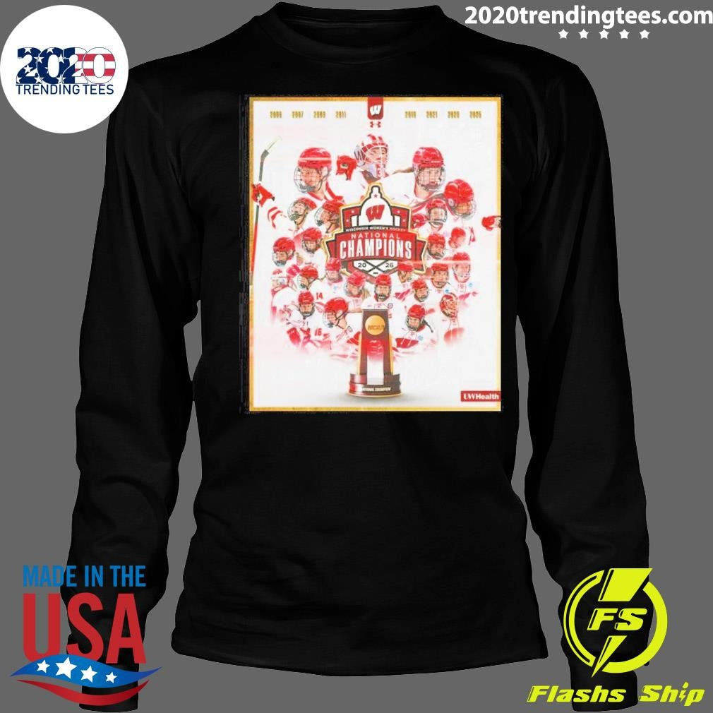 Congrats Wisconsin Badgers Women’s Ice Hockey 2026 National Champions Shirt