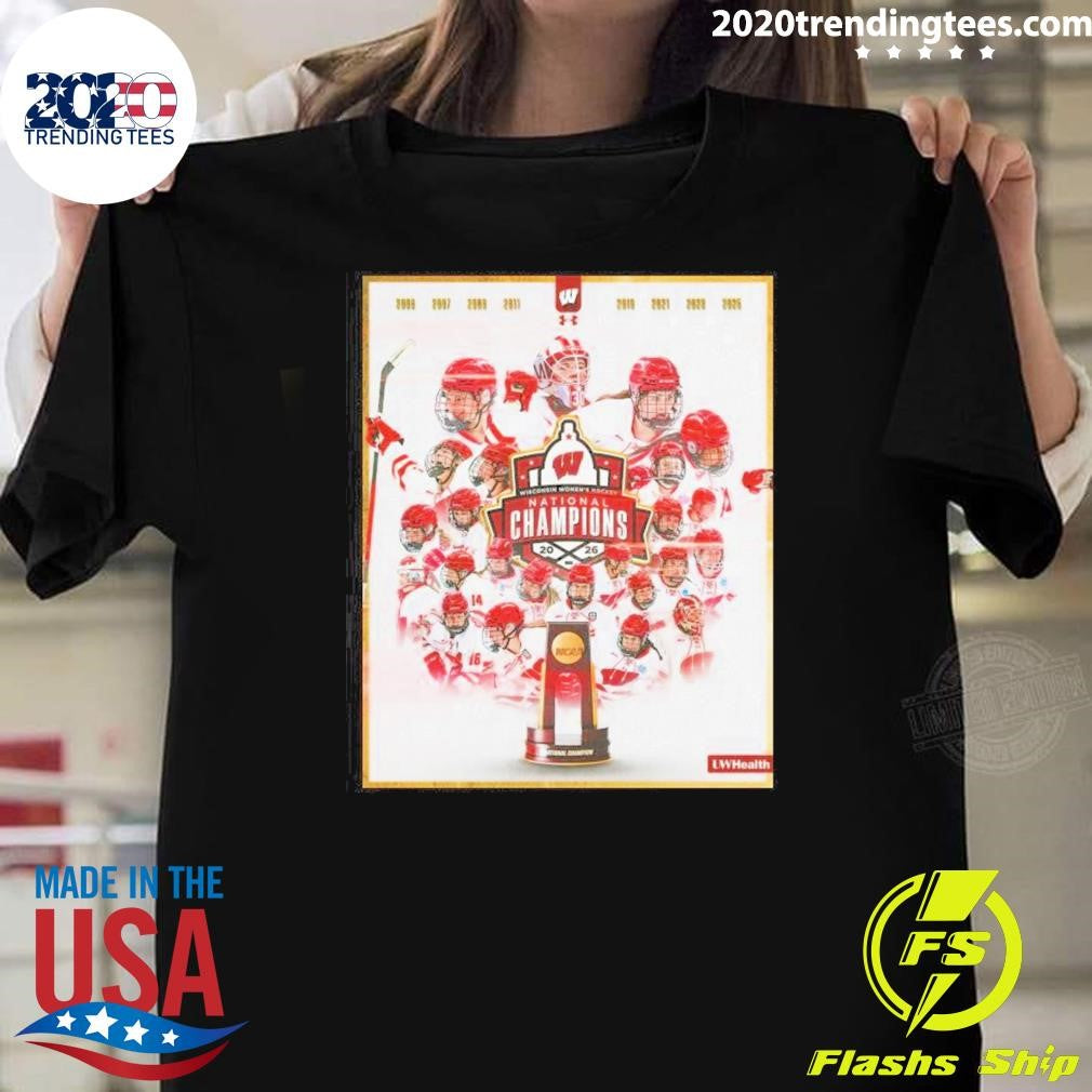 Congrats Wisconsin Badgers Women’s Ice Hockey 2026 National Champions Shirt