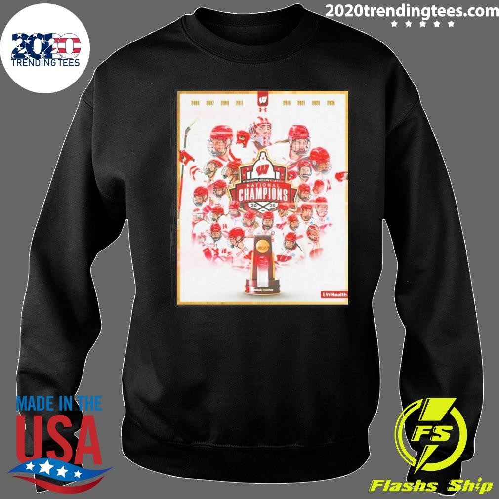 Congrats Wisconsin Badgers Women’s Ice Hockey 2026 National Champions Shirt