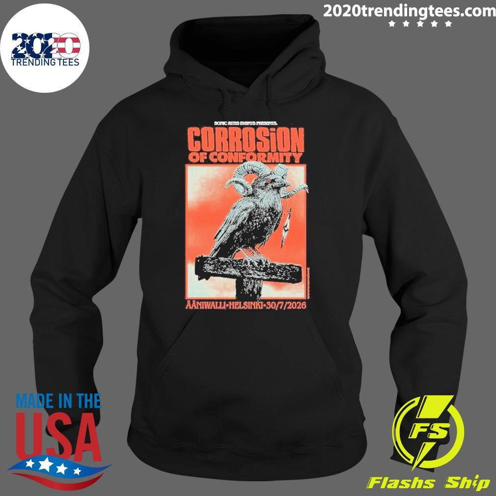 Conic Rites Events Presents Corrosion Of Conformity Aaniwalli Helsinki 20 7 2026 Shirt