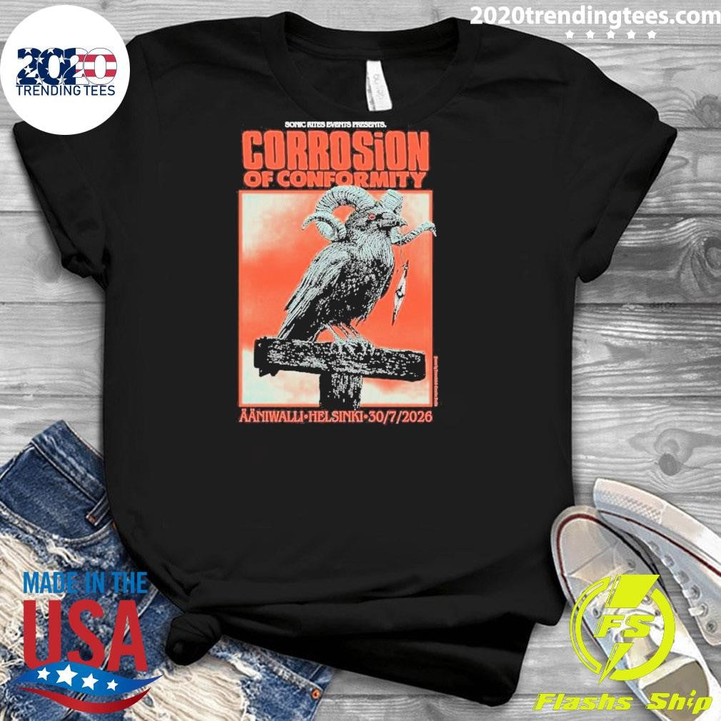Conic Rites Events Presents Corrosion Of Conformity Aaniwalli Helsinki 20 7 2026 Shirt