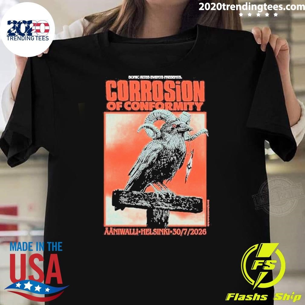 Conic Rites Events Presents Corrosion Of Conformity Aaniwalli Helsinki 20 7 2026 Shirt