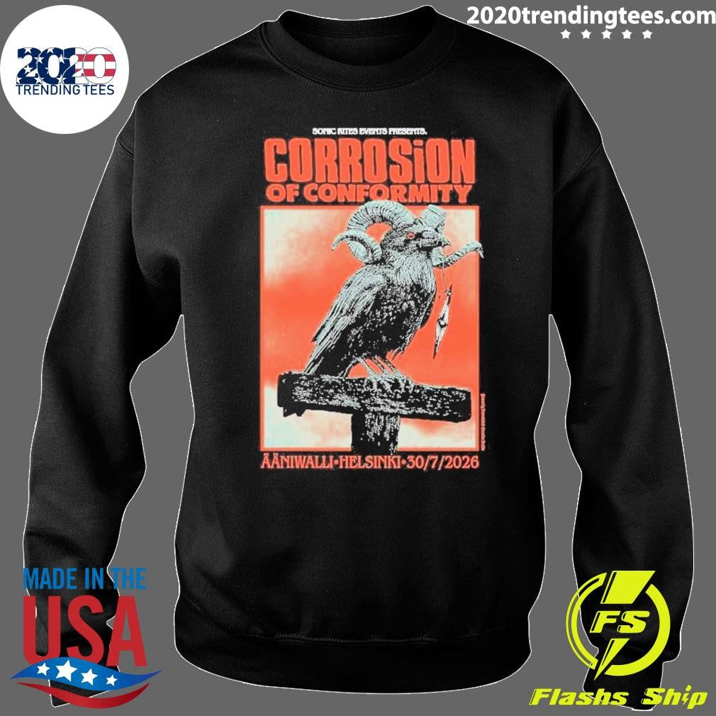 Conic Rites Events Presents Corrosion Of Conformity Aaniwalli Helsinki 20 7 2026 Shirt