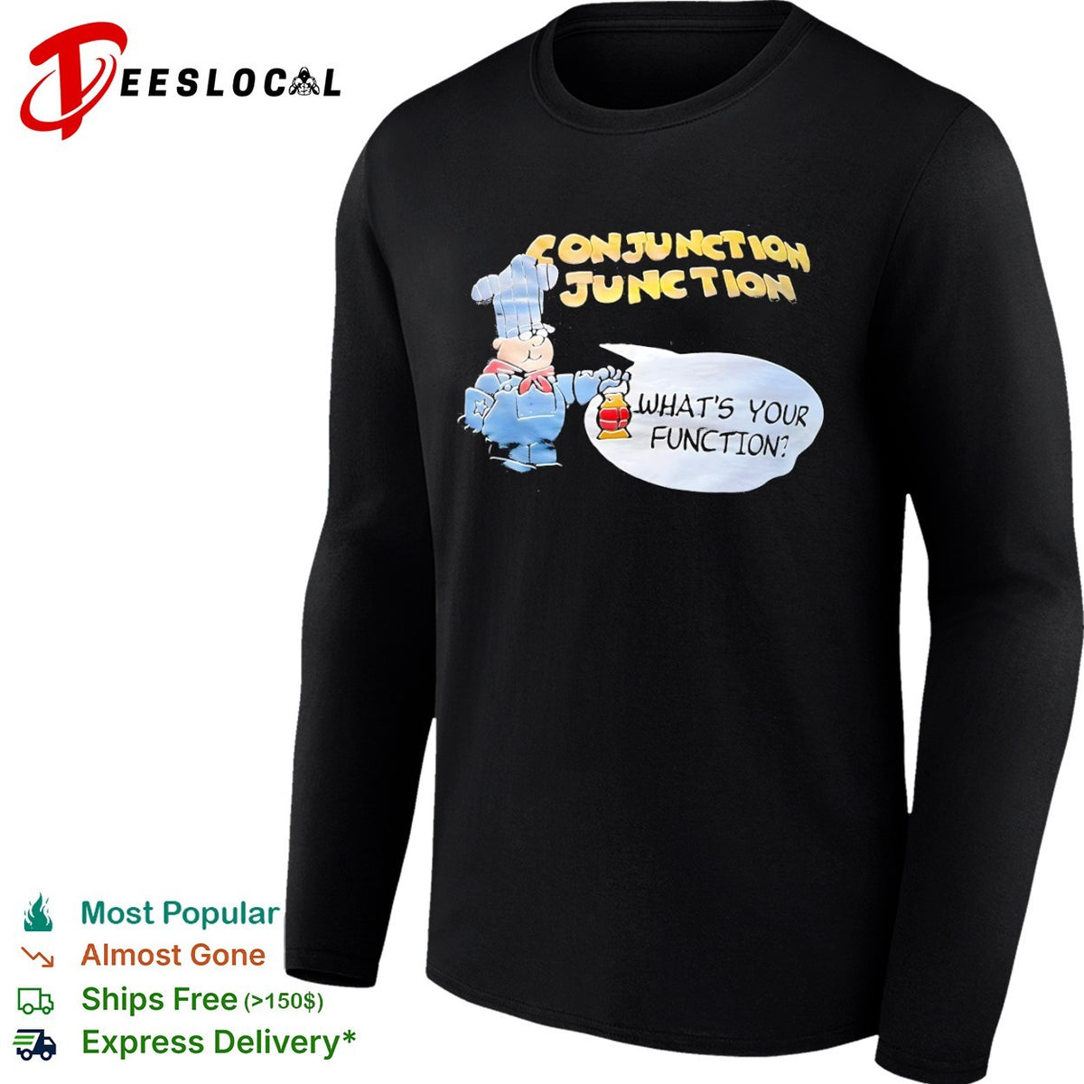 Conjunction Junction Whats Your Function Schoolhouse Rock nostalgic cartoon shirt